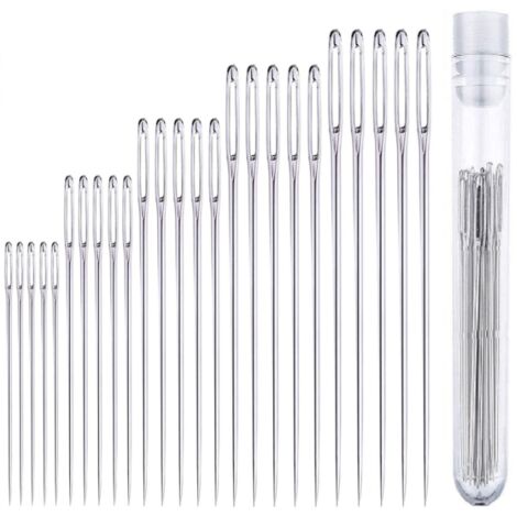 Aiguilles À Coudre Main - Œil Large En Acier Inoxydable - Pour Quilting Et Broderie - 25 Pièces (1/5)