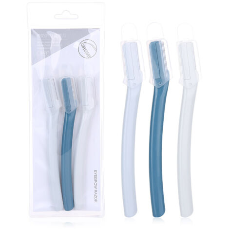 Rasoir Pour Sourcils Et Ligne Du Maillot - Lame En Acier Inoxydable - Utilisation Précise Et Sécurisée - Lot De 3 (1/5)