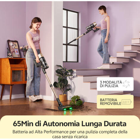 Aspirapolvere Senza Fili Proscenic P15+ – 600W, 55kPa, 70 Minuti, Autoportante E Con Luce LED GreenEye
