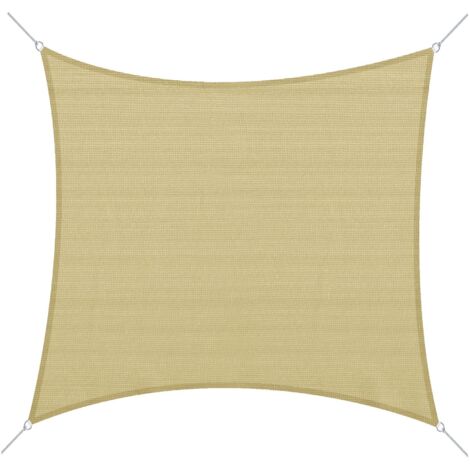 Ombrellone quadrato da esterno in HDPE traspirante, protezione UV al 95%, 360x360 cm (1/5)