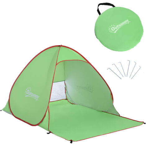 Tenda pop-up per spiaggia, pesca, campeggio, protezione UV, patio, parasole e riparo (1/5)