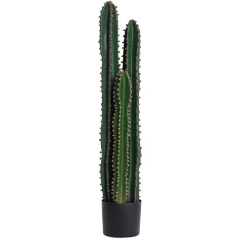 Cactus artificiale di grandi dimensioni e dall'aspetto realistico, pianta artificiale di grandi dimensioni, dimensioni: diametro 17 x altezza 98 cm, verde (1/5)