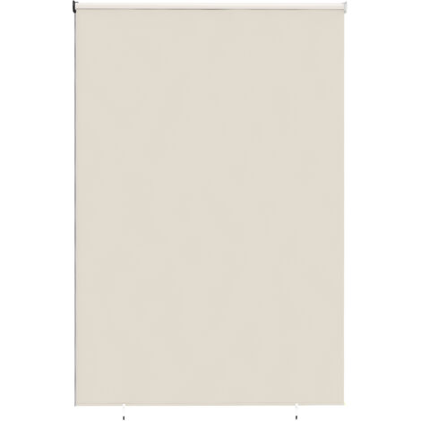 Tenda a rullo da esterno 2,4 x 1,6 m, oscurante, verticale, retrattile, impermeabile, UV30+, color crema. (1/5)