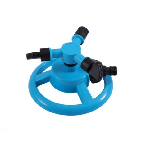 Oscillating sprinkler - Round garden sprinkler - Rotating lawn sprinkler - Sprinkler - Water sprayer - Blue irrigation system (1/5)