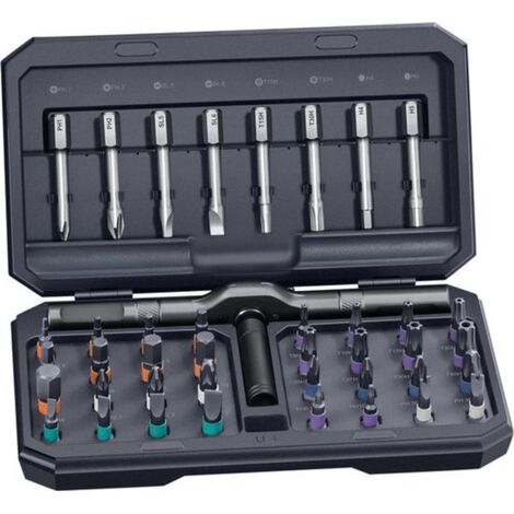 Screwdriver Set - Tool Set - Tool Box - 42-in-1 Magnetic Screwdriver Set - Ratchet Screwdriver Set - Includes various bits and storage box - Suitable for repairing computers, glasses, bicycles, watche (1/5)