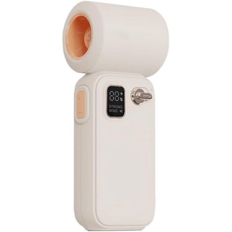 Mini Fan - Lightweight and Portable Handheld Fan - Intelligent airflow control, equipped with a 3600 mAh battery, bringing you coolness anytime, anywhere (Apricot) (1/3)