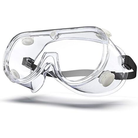 High-definition, windproof, dustproof, and anti-fog transparent protective goggles, fully enclosed men's and women's work safety glasses, protective eye shields (1/4)