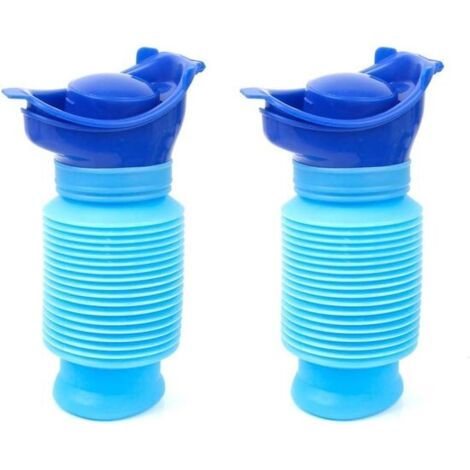 Men's Urinal - With Lid - Urine Bottle - Urinal - 750ml - Foldable - 2-Pack - Essential