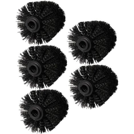 Toilet Brush Heads - 5-Piece Set - Freestanding Toilet Brush Heads - Plastic Material - Freestanding Toilet Brush Heads - Toilet Brush Head Set - Universal Type - 12mm Thread Size - Suitable for Bathr (1/5)