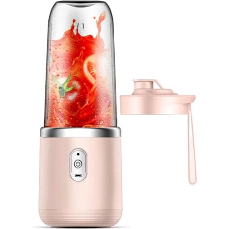 Portable Blender - Mini Portable Blender - Rechargeable Blender - 400ml Electric Mini Juicer with Drinking Lid - Suitable for Home, Travel, Office, and Gym (1/5)