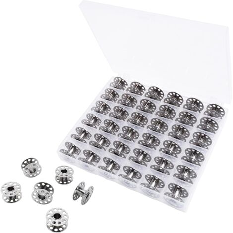 36-bobbin sewing machine, sewing machine accessories with storage box, metal bobbin, compatible with standard bobbin sewing machines (1/4)