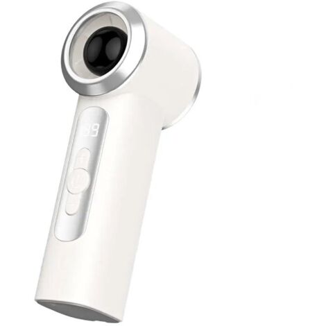 Handheld Fan - Rechargeable Handheld Fan - Portable Mini Handheld Fan - With LED Display - USB Rechargeable - Suitable for Travel, Concerts, Camping, and Hiking - White - 11.3 x 4.3 x 3.8 cm (1/5)