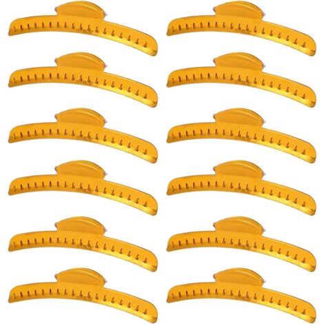 12 gold metal hair clips, classic women's golden butterfly hair (1/5)