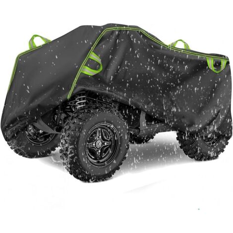 Motorcycle cover, suitable for ATVs (All-Terrain Vehicles), waterproof, suitable for both indoor and outdoor use, winter windproof cover with windproof buckle, dimensions: 20095106 cm (L). (1/5)