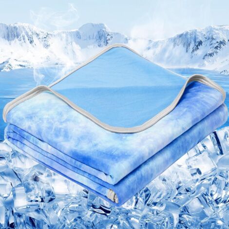 Cooling Blanket, Summer Cooling Blanket, 150200cm (Blue) (1/5)