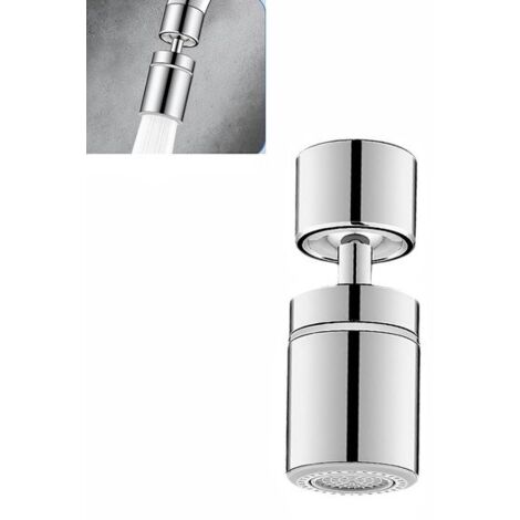 piece chrome-plated faucet aerator - 360° rotatable for flexible water flow - dual-function nozzle - faucet accessory - fits 55/64 inches (22/24 mm) - 2.42.46 cm - internal thread - suitable for home (1/5)