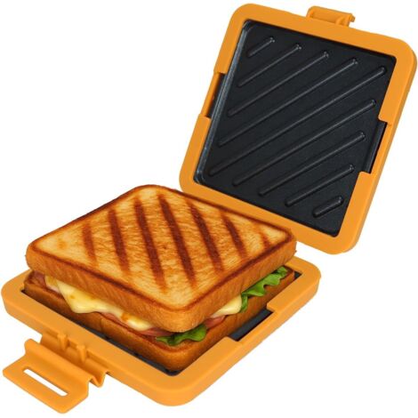 Microwave Sandwich Maker - Toaster - Sandwich Maker - Toaster - No Electricity Required, Heats Up Quickly - Dishwasher Cleanable - Ideal for Office, Travel, and Home (1/4)