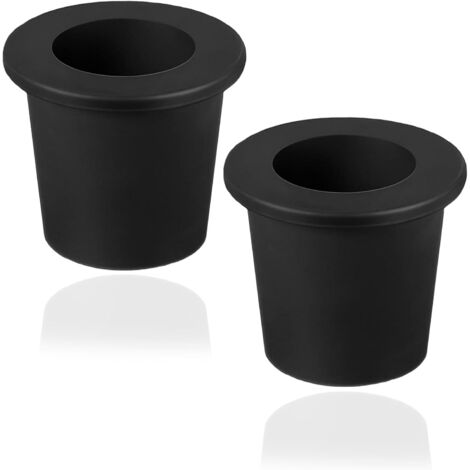 Tabletop parasol cones, 2 silicone ring parasol tables, 2 to 2.5-inch parasol caps for balcony tables, and 1.5-inch parasol poles (black). (1/5)