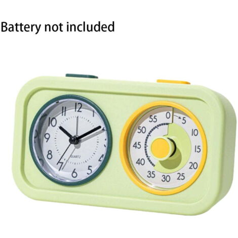 Timer And Countdown Routine Kids-friendly visual timer with clock function – 60-minute dual-screen ...