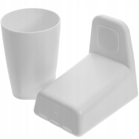1 Set Support Brosse Dents Magnétique Blanc (1/4)