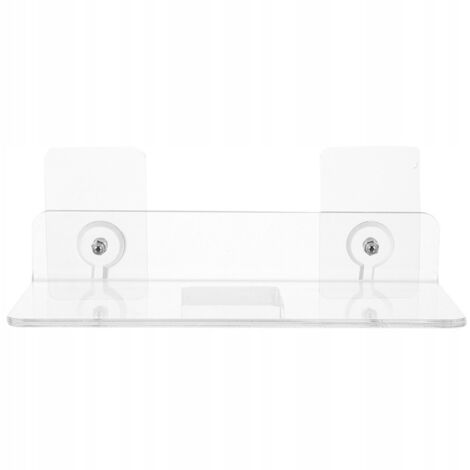 Étagère Murale Acrylique Transparente Salle Bain Cuisine Sans Percage (1/4)