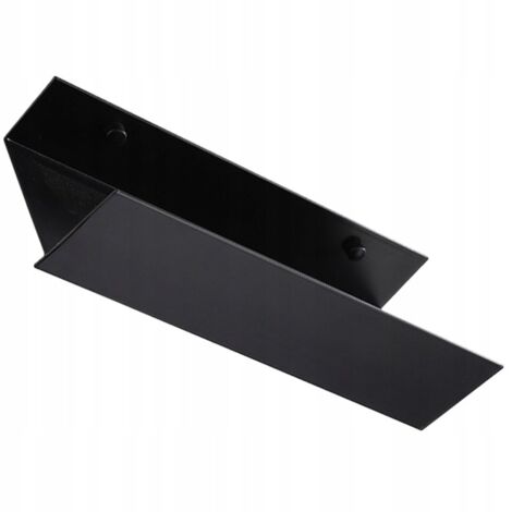 Étagère Murale Salle Bain Moderne Aluminium Noir (1/4)