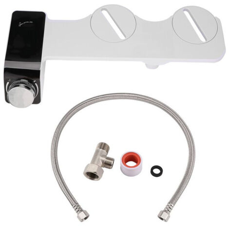 Bidet attache de siège WC ultra-mince non électrique, double buse eau froide, Europe (1/2)