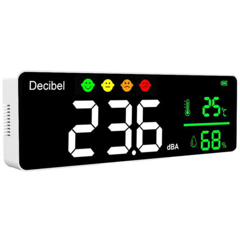 Sonomètre numérique DM1306D 30-130dB température humidité mural (1/2)