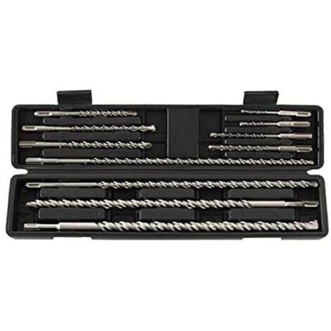 11 pièces forets maçonnerie longs SDS tête torsion brique béton marteau rotatif (1/5)