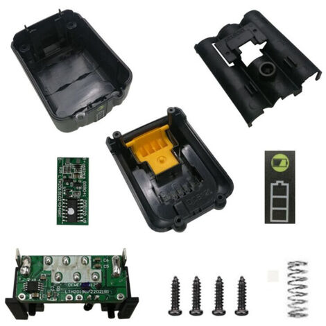 Boîtier plastique batterie DCB120 avec carte protection charge Li-ion 10.8V-12V (1/5)