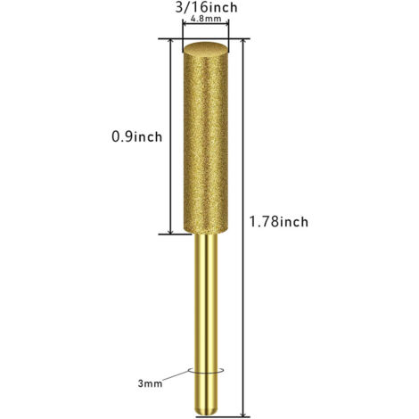 12 pièces mèches affûtage chaînes scie 4.8mm titane pour jade verre sculpture (1/5)