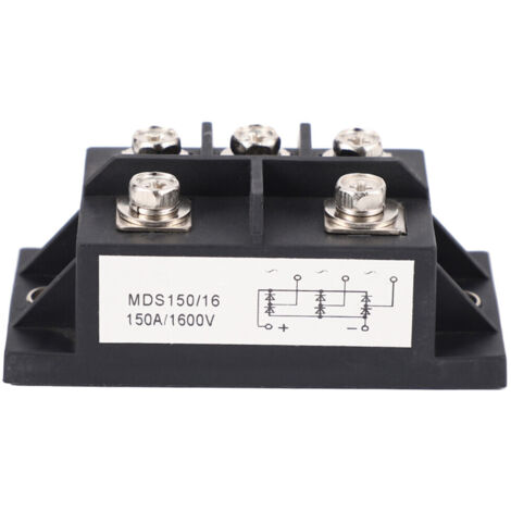 Pont redresseur triphasé MDS150A 150A 1600V boîtier métallique (1/5)