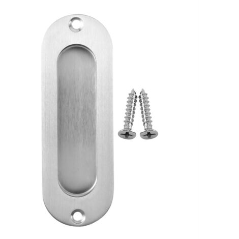 1 poignée traction rectangulaire encastrée acier inoxydable pour porte coulissante (1/5)