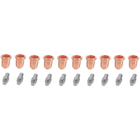 20 pièces kit consommables plasma S45 PR0110 électrode PD0116 buse 0.8mm pour torche découpe (1/5)