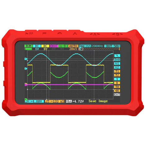 Étui protection caoutchouc oscilloscope DS213 DSO213 DS203 DSO230, rouge (1/2)