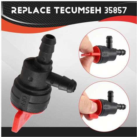 2 pièces robinet arrêt carburant 1/4" 90° pour Briggs & Stratton Tecumseh (1/2)