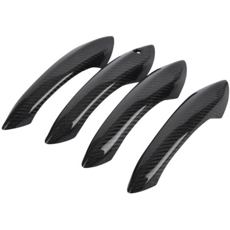Garniture protection poignée porte extérieure vraie fibre carbone pour Série 5 6 7 F07-F13 (1/2)