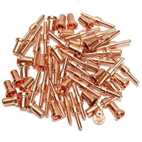 110 pièces consommables découpe plasma compatibles Cut40/50 avec torche PT31 LG40 (1/5)