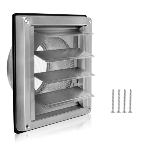 Grille de ventilation 100 mm en acier inoxydable (1/5)