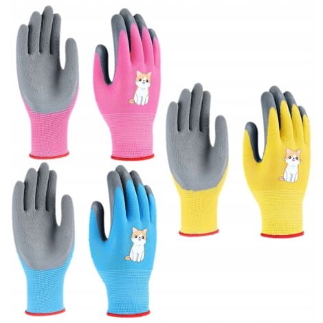 3 Paires Gants Enfant Confort Jardinage Extérieur (1/4)