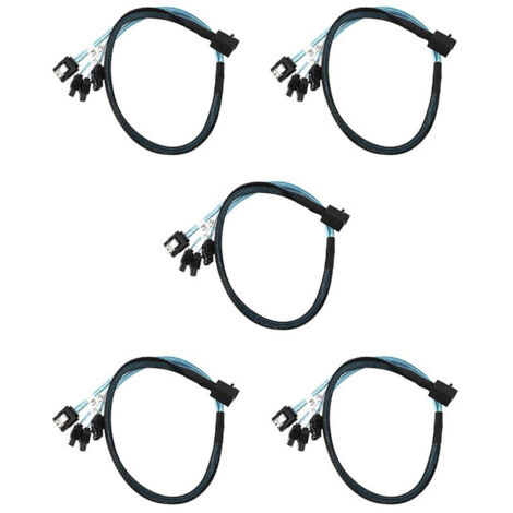 5X câble SAS interne vers SFF-8643 avant compatible contrôleur disque dur 1.6 pieds (1/5)