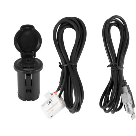 Kit câble AUX USB mâle autoradio pour Citroën C3 C4 C5 C6 et RD43 RD45 Modèle 206207307308407408508607