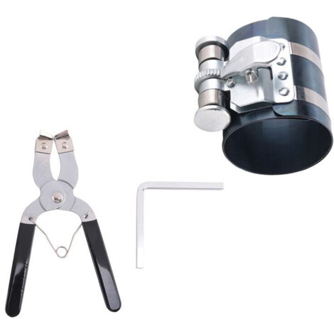2 pièces compresseur anneau piston cliquet pince installateur (1/5)