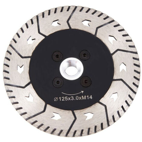 Lame scie diamant double face 125x2.8mm M14 tronçonnage meulage pointe (1/5)