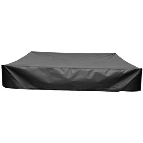 Couverture pour bac à sable avec cordon de serrage pour protéger les jouets de la pluie et du soleil, 120 cm x 120 cm x 20 cm, durable et facile à utiliser, convient aux bacs à sable des garçons et de (1/5)