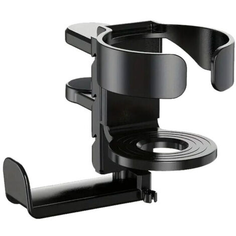 Porte-gobelet bureau portable 2 en 1 support réglable antidérapant pour casque accessoires bureau support pince sur bras (1/5)