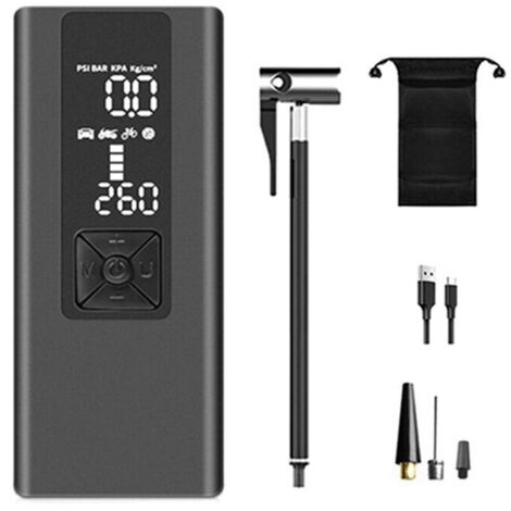 6000MAh pompe air voiture sans fil portable multifonction voiture pompe air LCD affichage numérique trésor charge intelligent (1/5)