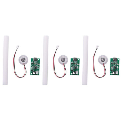 Plaque atomisation brumisateur 3 pièces avec module humidificateur USB 5 V pilote carte circuit intégré avec interrupteur (1/5)