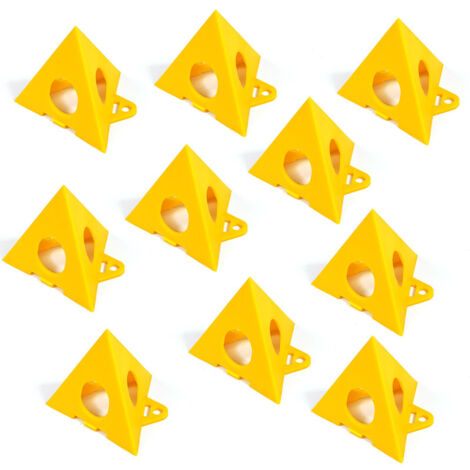 10 pièces support de peinture trépied conique mini triangulaire pour artiste menuisier, jaune (1/5)