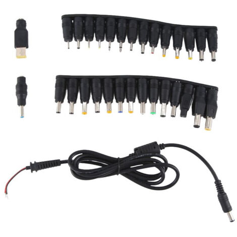 31 PièCes SéRies Ordinateur Portable Adaptateur D'Alimentation Cc Connecteur Prise AC Jack Chargeur Connecteurs Adaptateur pour Ordinateur Portable (1/5)